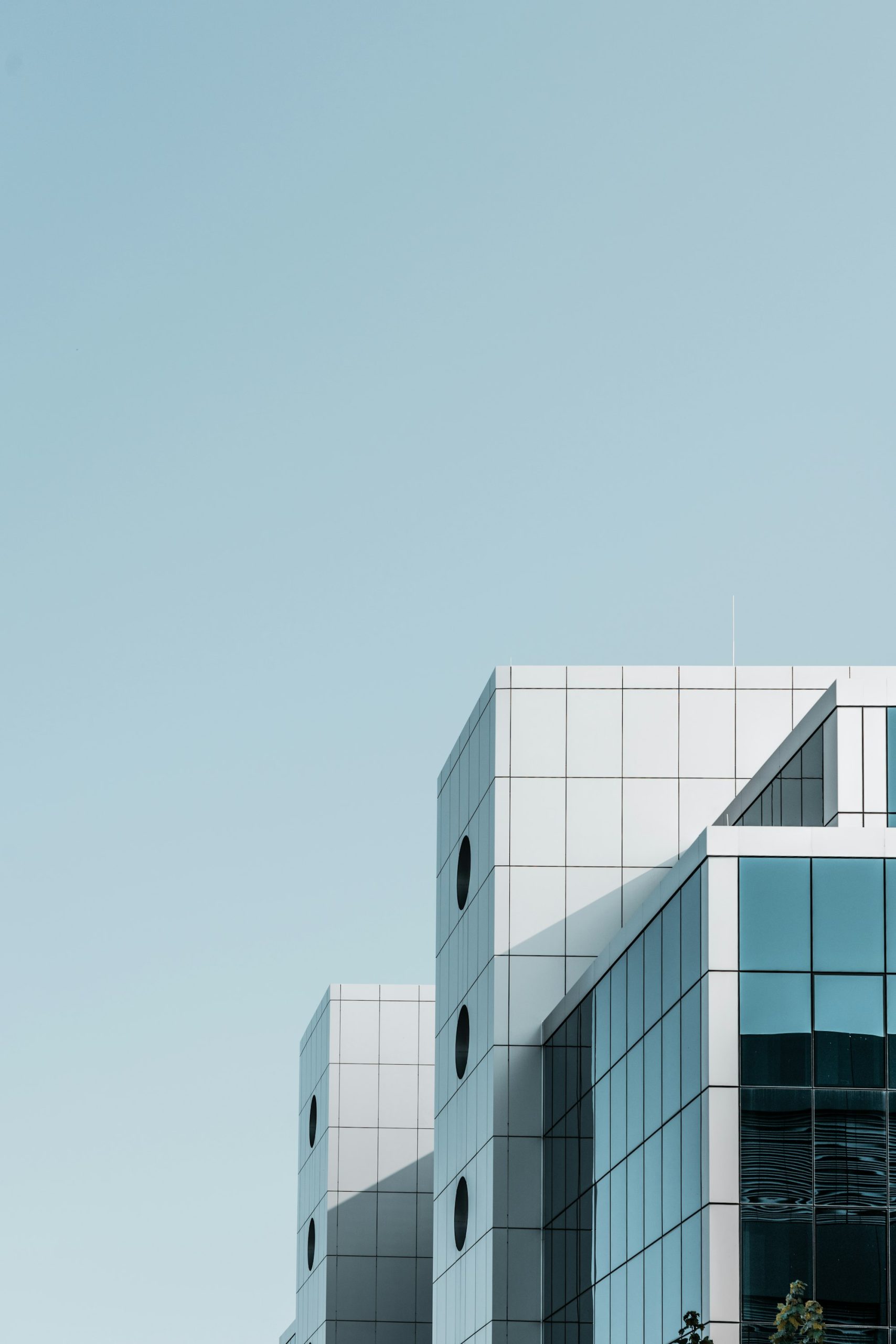 Concrete commercial building