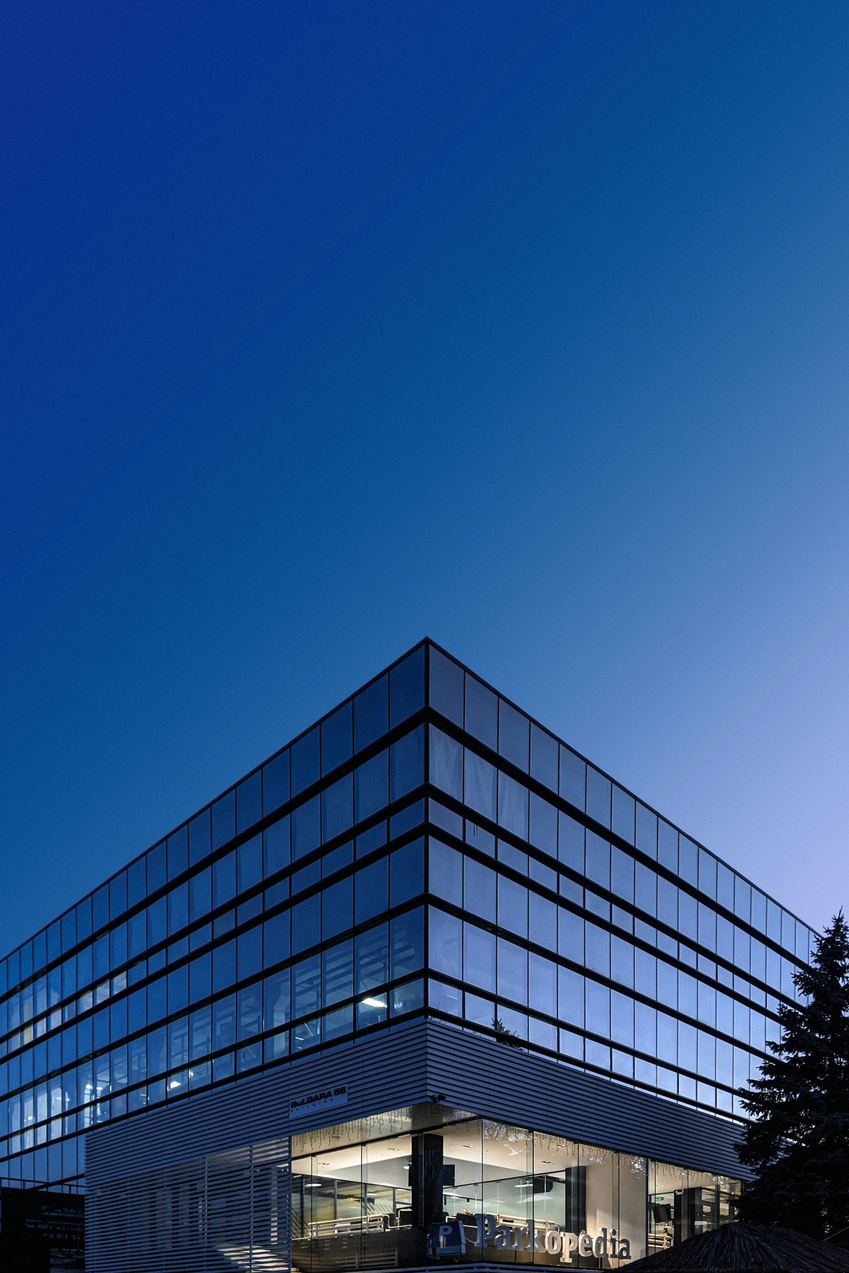 Modern commercial office building