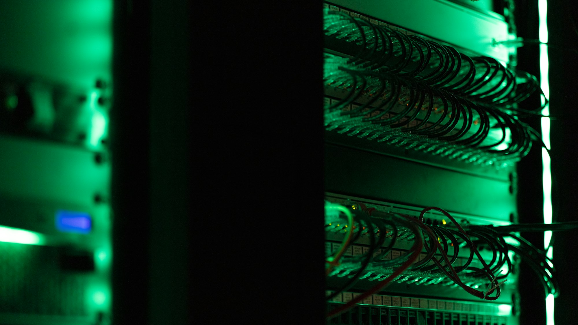 Rack of electronic equipment