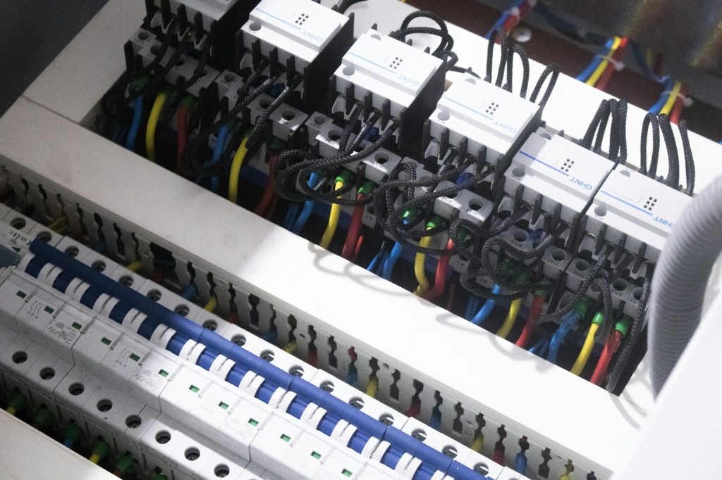 Cables in an electrical enclosure