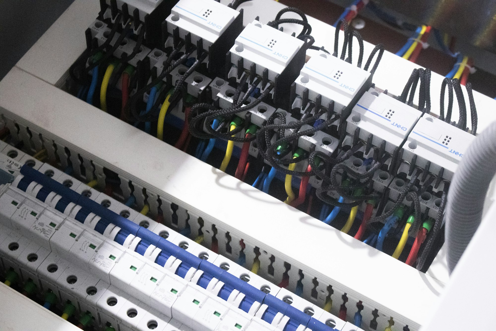 Cables in an electrical enclosure
